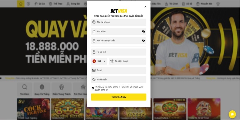 Hướng dẫn đăng ký tài khoản Betvisa một cách nhanh chóng và dễ dàng